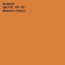#DA803F - Brandy Punch Color Image